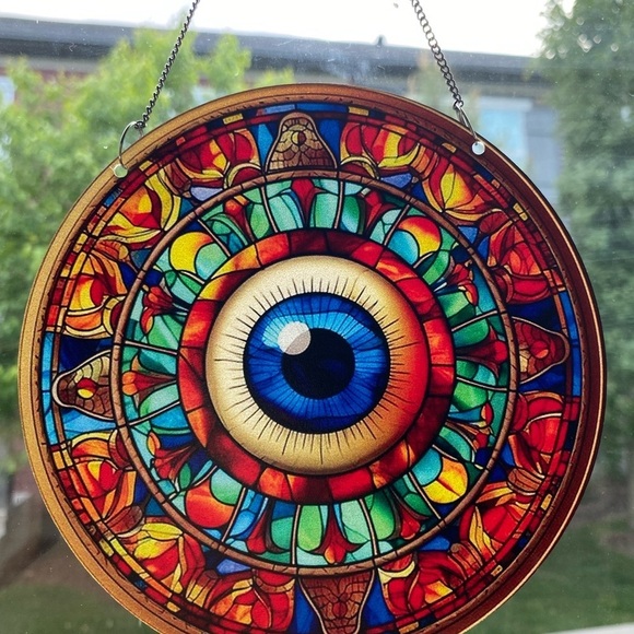 🌼2 for $25🌼 the all seeingg eye, 6 inch acrylics suncatcher, window decor - Picture 2 of 2